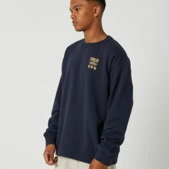 HURLEY Supply Goods Crew Fleece -RVCA shop AFTER MIDNIGHT MENS CLOTHING HURLEY JUMPERS AMFL23Q2SGAFMD 3