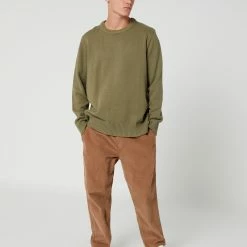 DEPACTUS Seafarer Knitted Crew -RVCA shop AGAVE MENS CLOTHING DEPACTUS KNITS CARDIGANS D5213145AGV 5