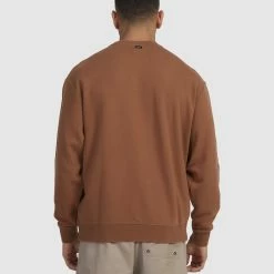 RVCA Daydream Crew -RVCA shop ALMOND MENS CLOTHING RVCA JUMPERS UVYFT00216 TGM0 3