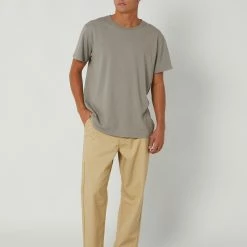 Volcom Pleated Loose Tapered Chino Pant -RVCA shop ALMOND MENS CLOTHING VOLCOM PANTS A1112300ALD 5