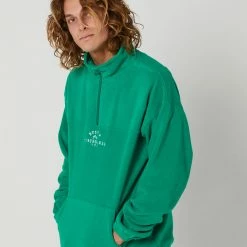 Alternative view of Rusty Middle Section Crew Polar Fleece