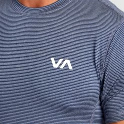 RVCA Sport Vent Stripe Ss 8 RVCA Sport Vent Stripe Ss -RVCA shop ARMY BLUE MENS CLOTHING RVCA SPORTSWEAR AVYKT00268 BSN0 4