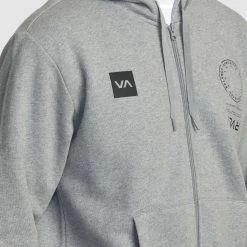 RVCA Graphic - Hoodie For Men -RVCA shop ATHLETIC HEATHER MENS CLOTHING RVCA HOODIES AVYFT00348 AHR 4