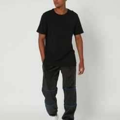 ADIDAS Tj Mens Velour Pant 9 ADIDAS Tj Mens Velour Pant -RVCA shop BLACK BLUEBIRD MENS CLOTHING ADIDAS PANTS HN1843BLKBL 5