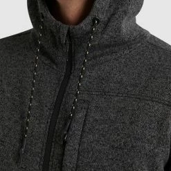 Billabong Adventure Division Boundary Sherpa Zip Thru -RVCA shop BLACK HEATHER MENS CLOTHING BILLABONG HOODIES SWEATS UBYFT00115 BKH 4