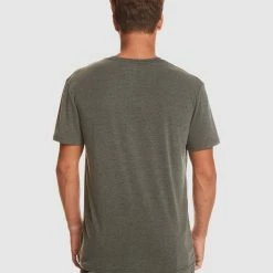 Quiksilver Mens Coastal Run Tee 7 Quiksilver Mens Coastal Run Tee -RVCA shop BLACK HEATHER MENS CLOTHING QUIKSILVER SPORTSWEAR EQYKT04311 KVJH 3
