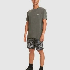 Quiksilver Mens Coastal Run Tee 9 Quiksilver Mens Coastal Run Tee -RVCA shop BLACK HEATHER MENS CLOTHING QUIKSILVER SPORTSWEAR EQYKT04311 KVJH 6