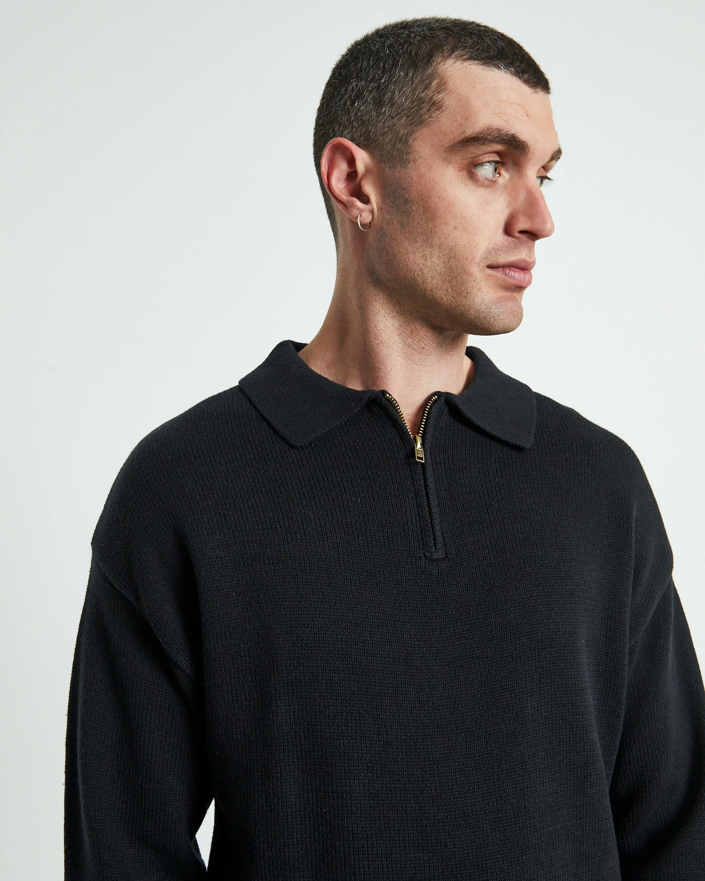 Arvust Relaxed Cable Knit Zip Through Jumper 5 Arvust Relaxed Cable Knit Zip Through Jumper - Image 5