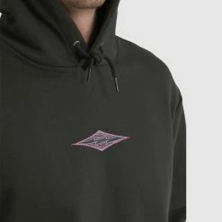 Billabong Core Diamond Pop Hoodie -RVCA shop BLACK MENS CLOTHING BILLABONG HOODIES UBYFT00227 BLK 4