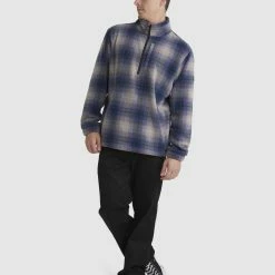 Billabong Boundary Mock Neck Pullover -RVCA shop BLACK MENS CLOTHING BILLABONG JUMPERS UBYFT00221 BLK 5