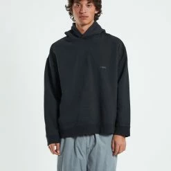 BLACK NOISE WHITE RAIN Fracture Hoodie Black