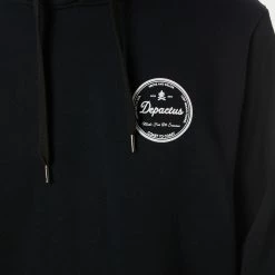 DEPACTUS Ledger Fleece Hood -RVCA shop BLACK MENS CLOTHING DEPACTUS HOODIES SWEATS D5224446BLK 4