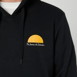 DEPACTUS Futures Fleece Hood -RVCA shop BLACK MENS CLOTHING DEPACTUS HOODIES SWEATS D5231443BLK 4