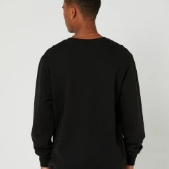 Dickies Classic Label Washed Crew Neck Sweater 7 Dickies Classic Label Washed Crew Neck Sweater -RVCA shop BLACK MENS CLOTHING DICKIES JUMPERS DM123 CR03BLACK 3