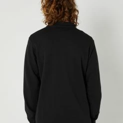 HURLEY O&O Quarter Zip Fleece -RVCA shop BLACK MENS CLOTHING HURLEY JUMPERS AMFL23Q2QZBLK 3