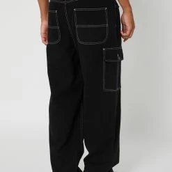 Misfit East Mash Pant 8 Misfit East Mash Pant -RVCA shop BLACK MENS CLOTHING MISFIT PANTS MT035602BLACK 4