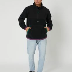 Rip Curl Anti Series Archive 1/4 Zip 9 Rip Curl Anti Series Archive 1/4 Zip -RVCA shop BLACK MENS CLOTHING RIP CURL JUMPERS 02EMFL0090 5