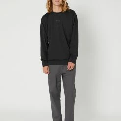 RIVVIA PROJECTS Rivvia Pala Crew 9 RIVVIA PROJECTS Rivvia Pala Crew -RVCA shop BLACK MENS CLOTHING RIVVIA PROJECTS JUMPERS RFL 22407BLK 5