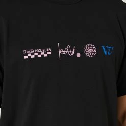 RIVVIA PROJECTS Rivvia Behaviour Of Freedom Sports T-Shirt -RVCA shop BLACK MENS CLOTHING RIVVIA PROJECTS SPORTSWEAR RTE 23109BLK 4