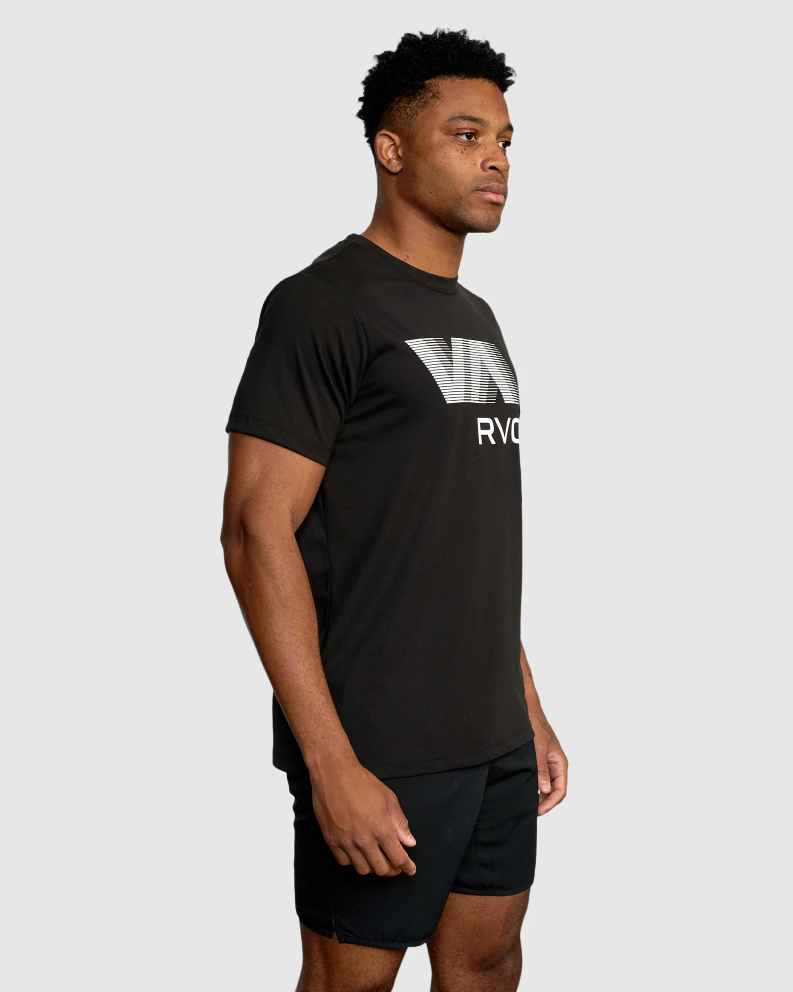 Va Rvca Blur Ss Tee Black 3 Va Rvca Blur Ss Tee Black - Image 3