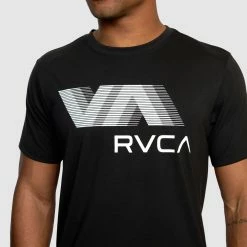 Va Rvca Blur Ss Tee Black 8 Va Rvca Blur Ss Tee Black -RVCA shop BLACK MENS CLOTHING RVCA GRAPHIC TEES AVYZT01370 BLK 4