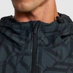 RVCA Thug Rose Yogger Jacket Ii -RVCA shop BLACK MENS CLOTHING RVCA SPORTSWEAR AVYJK00222 BLK 5