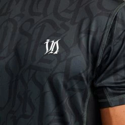 RVCA Thug Rose Sport Vent Performance Short Sleeve Top -RVCA shop BLACK MENS CLOTHING RVCA SPORTSWEAR AVYKT00284 BLK 4