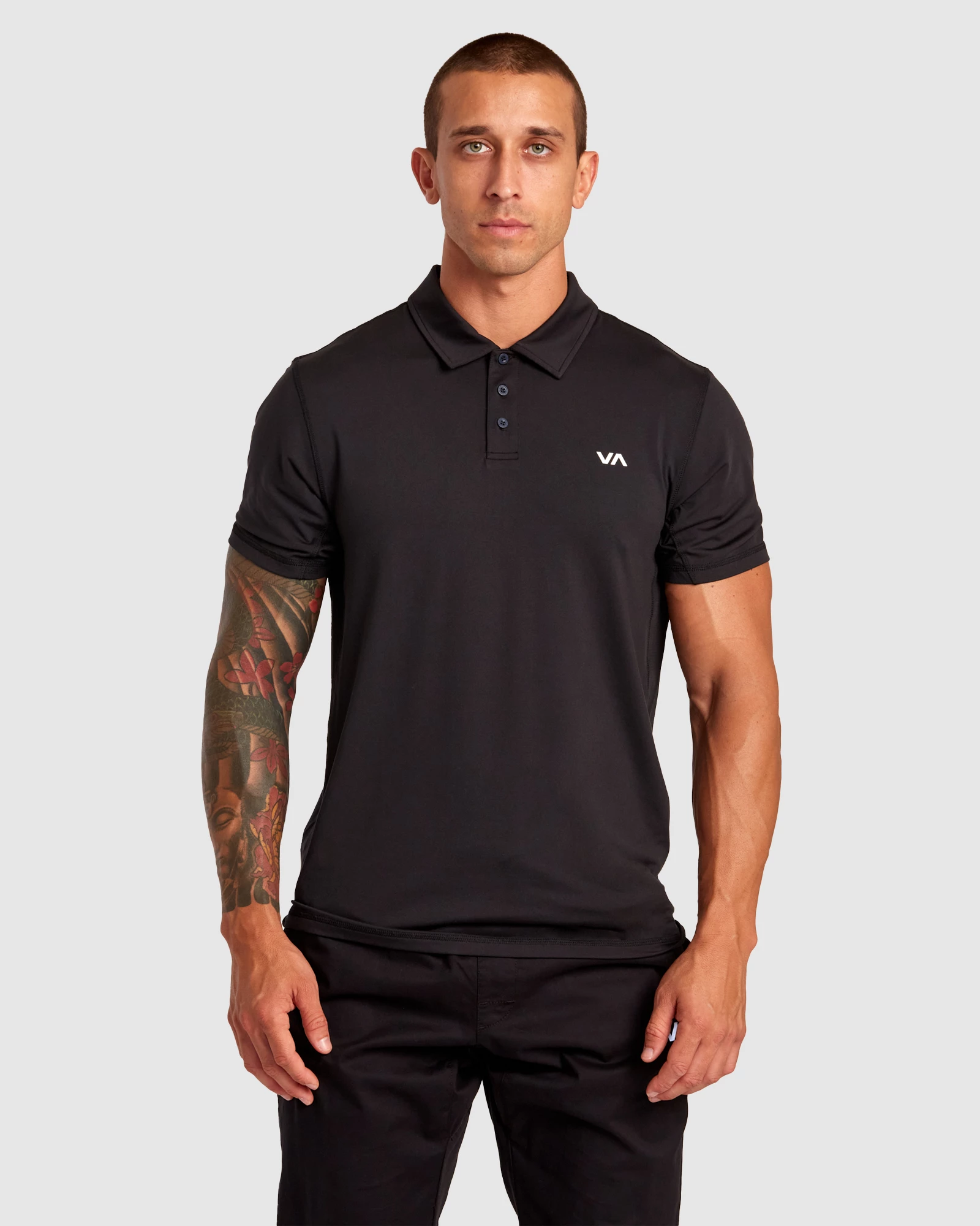 RVCA Va Sport Vent - Technical Polo Shirt For Men 1 RVCA Va Sport Vent - Technical Polo Shirt For Men