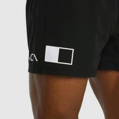 RVCA Fight Scrapper Elastic Walkshorts 15 Inch -RVCA shop BLACK MENS CLOTHING RVCA SPORTSWEAR AVYWS00213 BLK 5