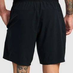 RVCA Yogger Plus 18 Inch Training Shorts -RVCA shop BLACK MENS CLOTHING RVCA SPORTSWEAR AVYWS00234 BLK 3