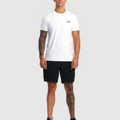 RVCA Yogger Plus 18 Inch Training Shorts -RVCA shop BLACK MENS CLOTHING RVCA SPORTSWEAR AVYWS00234 BLK 6