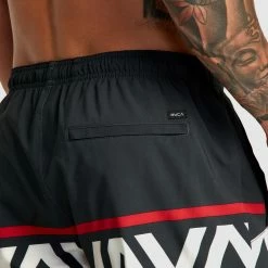 RVCA Hawaii Banded Yogger Stretch 17 Inch Technical Shorts -RVCA shop BLACK MENS CLOTHING RVCA SPORTSWEAR AVYWS00247 BLK 5