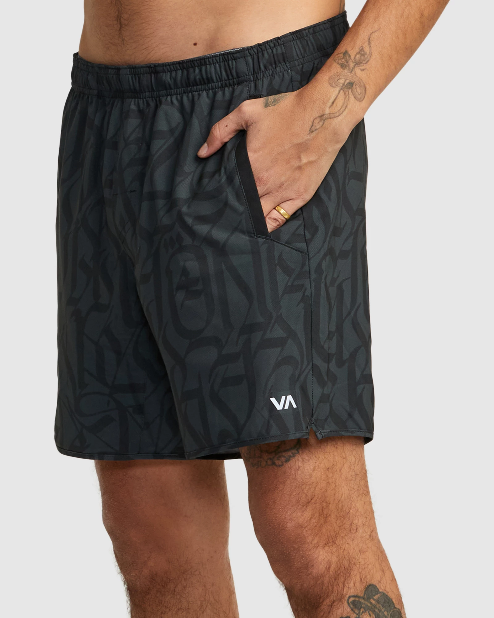RVCA Thug Rose Yogger Stretch Performance Shorts 2 RVCA Thug Rose Yogger Stretch Performance Shorts - Image 2