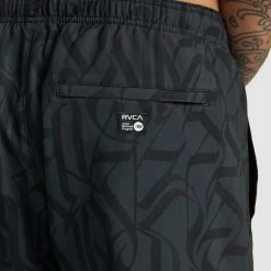 RVCA Thug Rose Yogger Stretch Performance Shorts 9 RVCA Thug Rose Yogger Stretch Performance Shorts -RVCA shop BLACK MENS CLOTHING RVCA SPORTSWEAR AVYWS00255 BLK 4