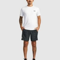 RVCA Thug Rose Yogger Stretch Performance Shorts 11 RVCA Thug Rose Yogger Stretch Performance Shorts -RVCA shop BLACK MENS CLOTHING RVCA SPORTSWEAR AVYWS00255 BLK 6