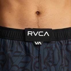 RVCA Thug Rose Fight Scrapper 15 Inch Technical Shorts -RVCA shop BLACK MENS CLOTHING RVCA SPORTSWEAR AVYWS00256 BLK 4