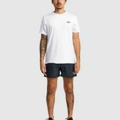 RVCA Thug Rose Fight Scrapper 15 Inch Technical Shorts -RVCA shop BLACK MENS CLOTHING RVCA SPORTSWEAR AVYWS00256 BLK 6