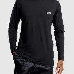 RVCA Sport Vent Ls Tee Black