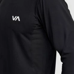 RVCA Sport Vent Ls Tee Black -RVCA shop BLACK MENS CLOTHING RVCA SPORTSWEAR V9011RSV BLK 3