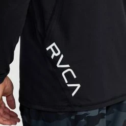 RVCA Sport Vent Ls Tee Black -RVCA shop BLACK MENS CLOTHING RVCA SPORTSWEAR V9011RSV BLK 4
