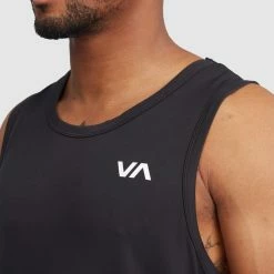 RVCA Sport Vent Sl Tank 10 RVCA Sport Vent Sl Tank -RVCA shop BLACK MENS CLOTHING RVCA SPORTSWEAR V9031RST BLK 5