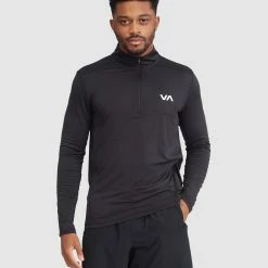 RVCA Sport Vent Ls Half Zip Pullover