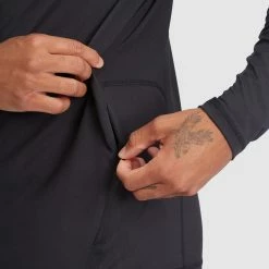 RVCA Sport Vent Ls Half Zip Pullover 10 RVCA Sport Vent Ls Half Zip Pullover -RVCA shop BLACK MENS CLOTHING RVCA SWEATS AVYKT00169 BLK 5