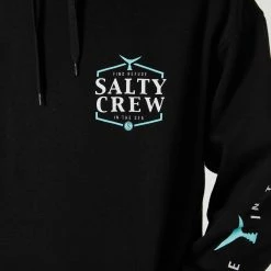 Salty Crew Skipjack Hood Fleece -RVCA shop BLACK MENS CLOTHING SALTY CREW HOODIES 20335213BLACK 4