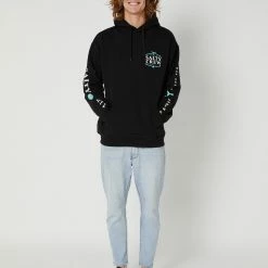 Salty Crew Skipjack Hood Fleece -RVCA shop BLACK MENS CLOTHING SALTY CREW HOODIES 20335213BLACK 5