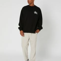 Stussy Shadow Graffiti Crew 9 Stussy Shadow Graffiti Crew -RVCA shop BLACK MENS CLOTHING STUSSY JUMPERS ST035205BLACK 5