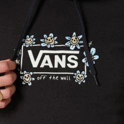 Vans Trippy Grin Mens Pullover -RVCA shop BLACK MENS CLOTHING VANS HOODIES VN0000BRBLKBLK 4