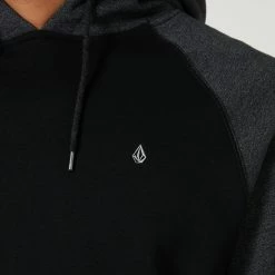 Volcom Homak Pullover Hoodie -RVCA shop BLACK MENS CLOTHING VOLCOM HOODIES A4132216BLK 4