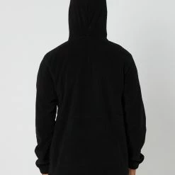 Volcom Unerstand Half Zip Hoodie -RVCA shop BLACK MENS CLOTHING VOLCOM HOODIES A4832200BLK 3