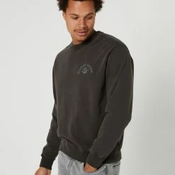 Volcom Bonza Crew -RVCA shop BLACK MENS CLOTHING VOLCOM JUMPERS A4612308BLK 3